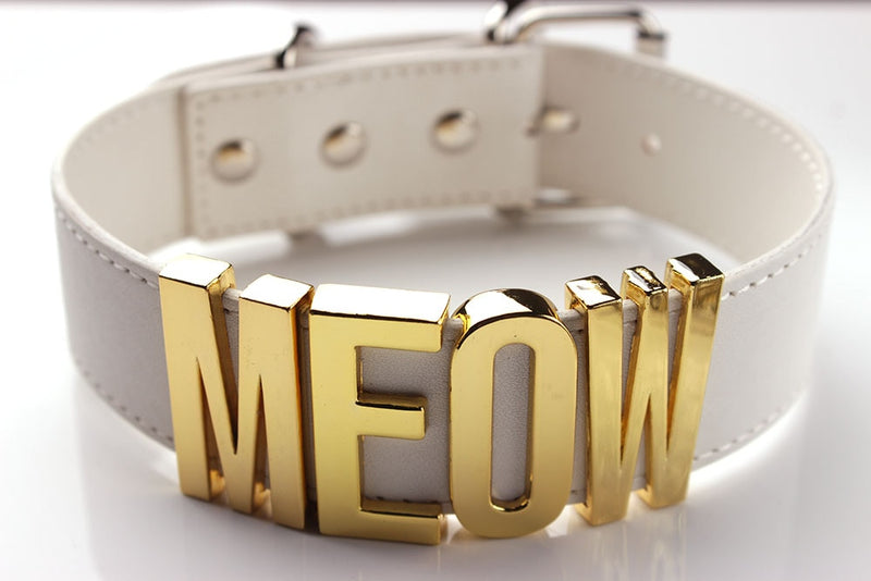 Meow Costume Black Choker Necklace