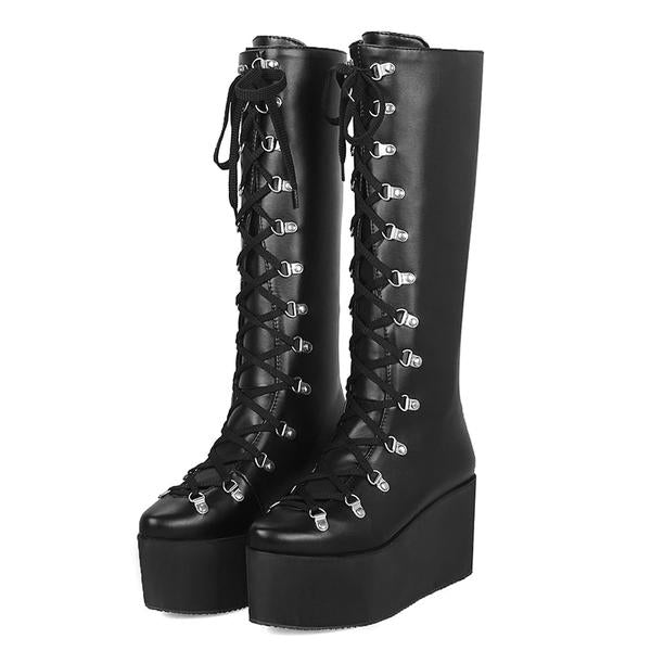 Knee High Boots Pointed Toe