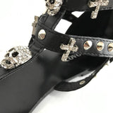 Gothic Skull Sandals