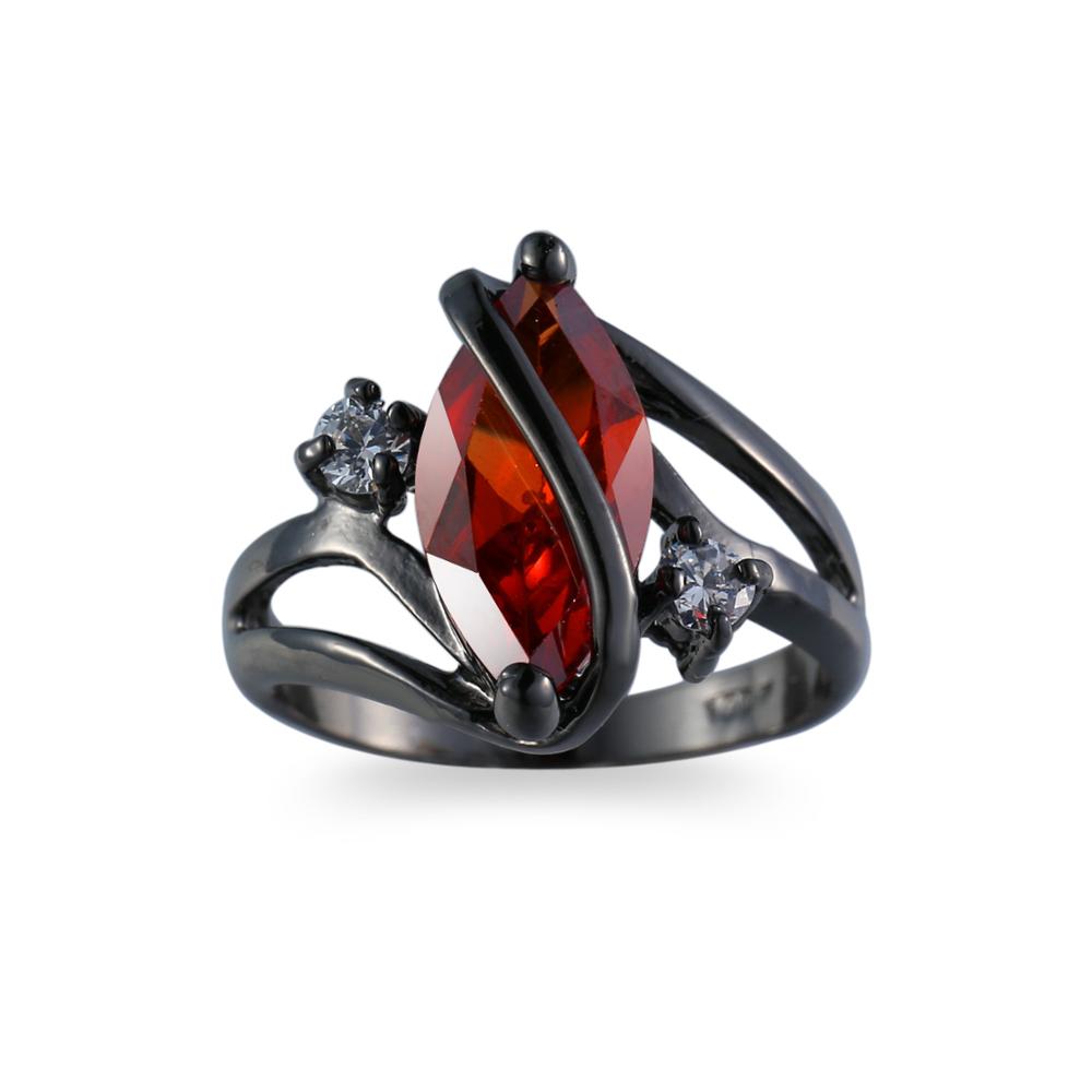 Gothic Red Stone Rings