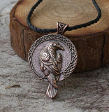 Viking Raven Pendant Black Crow