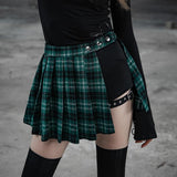 Punk Rave Plaid Pleated Skirts