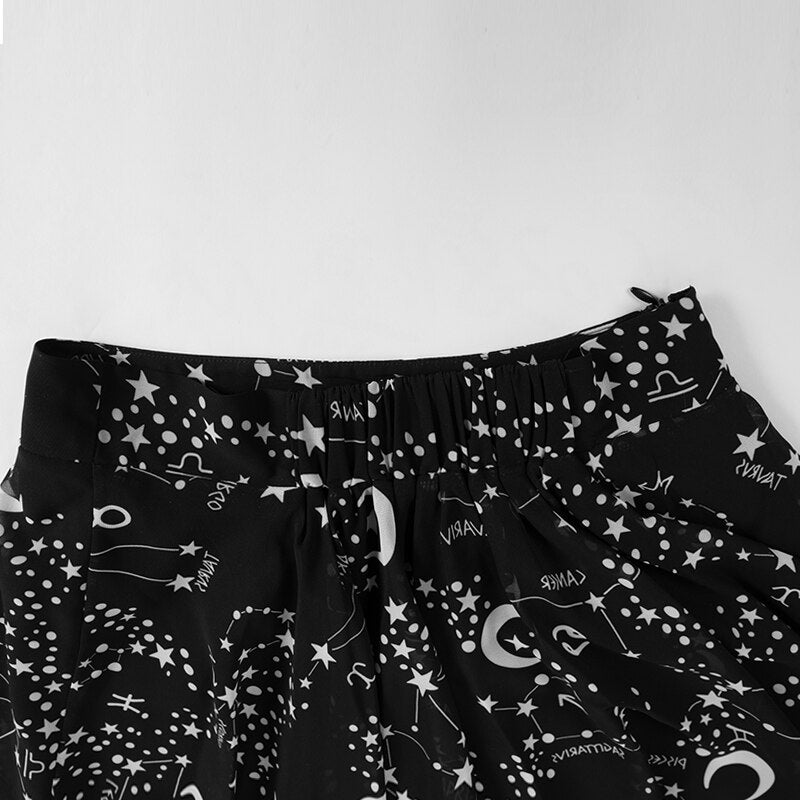 Moon Star Short Skirt Gothic Sexy
