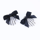 Ribbon Bowknot Skull Hand Hairpins