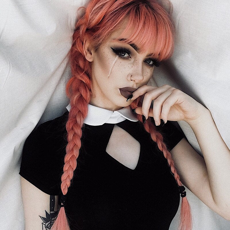 Peter Pan Collar Crop Top