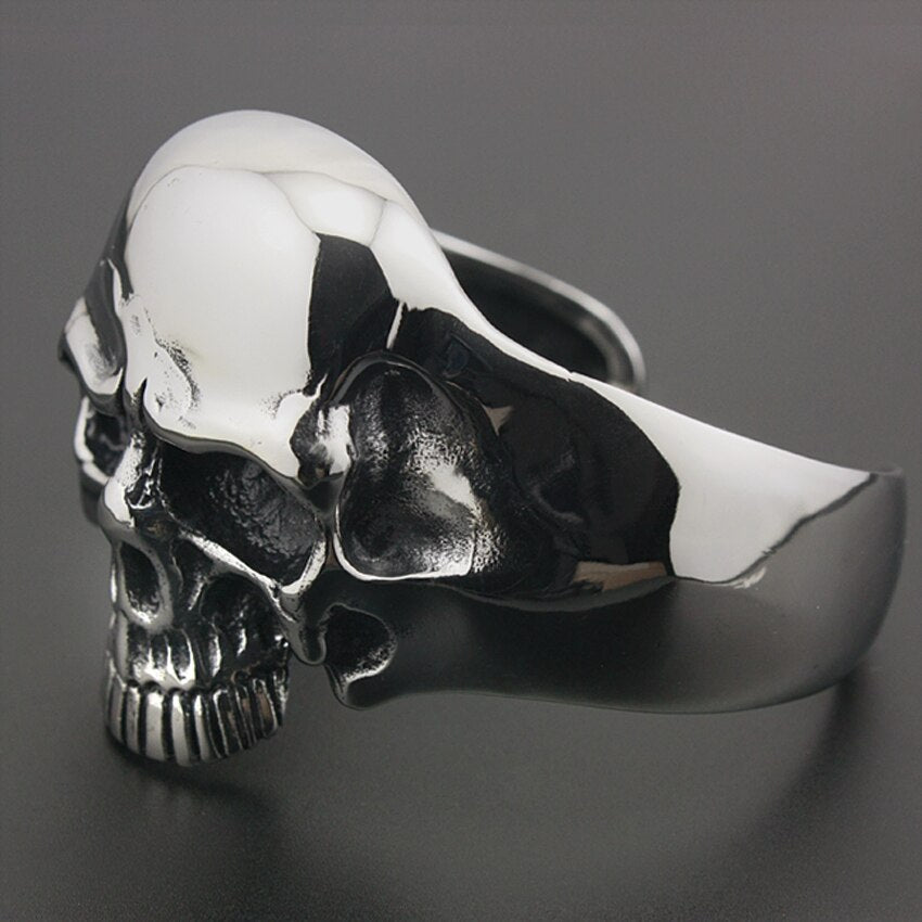 Stainless Steel Skull Mens Bracelet