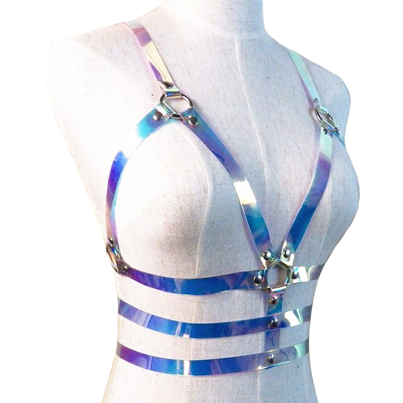 Sexy Harness Waist Straps Transparent PVC