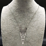 Moon Pentagram Stainless Steel Necklace