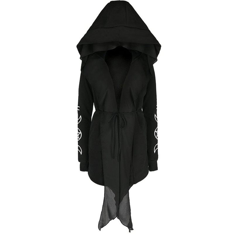 Gothic Asymmetric Cardigan Coat