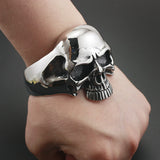 Stainless Steel Skull Mens Bracelet