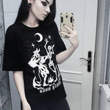 Skull Print Women T-shirt