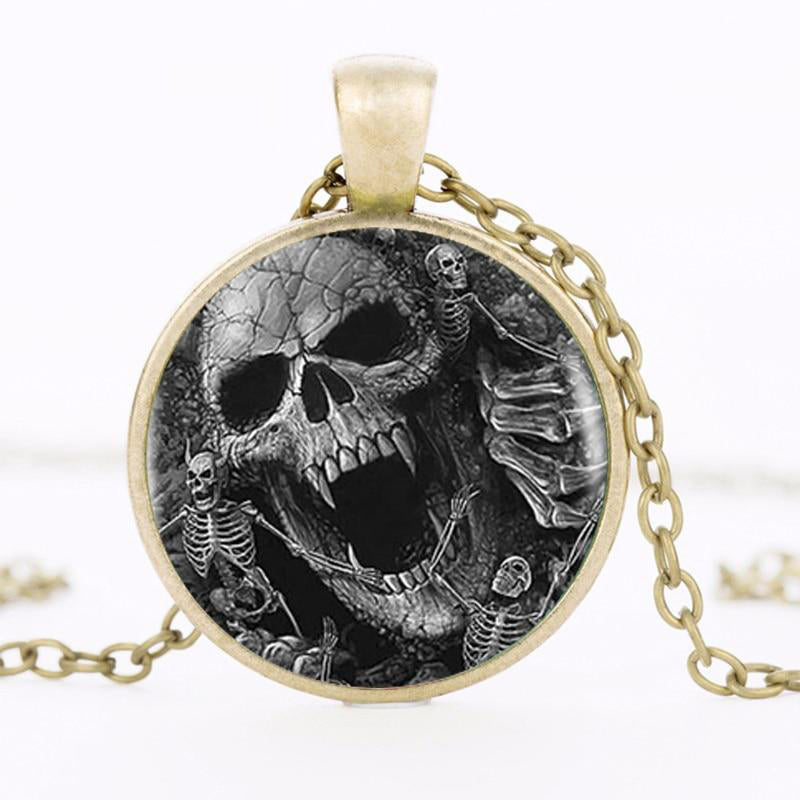 Necklace Pendant Skeleton Skull