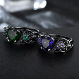 Punk Heart Zircon Ring Jewelry