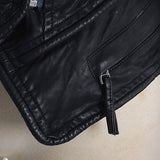 Punk Rivet Faux Leather PU Jacket