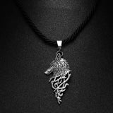 Norse Vikings Wolf Amulet Pendant Necklace