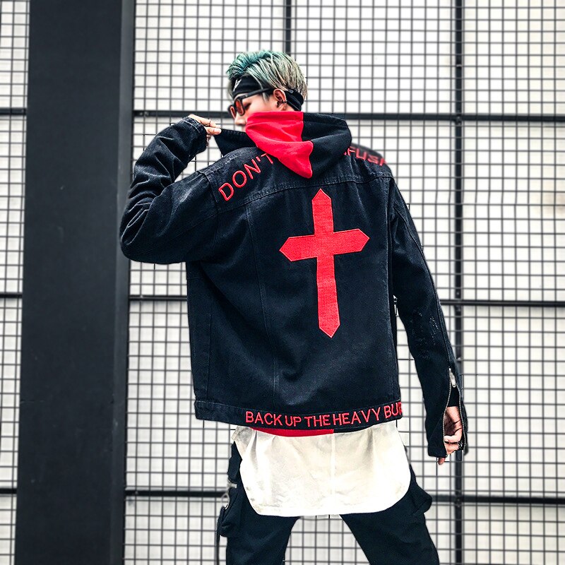 Hip Hop Men Denim Jackets