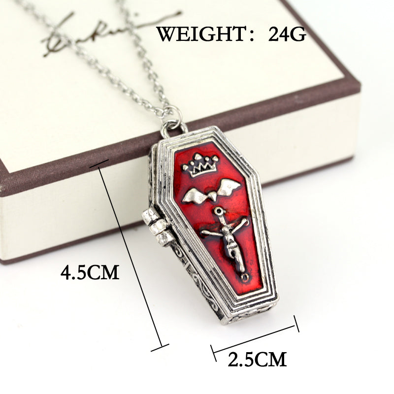 Gothic Red  Pendant Necklace Vampire