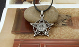 Pentagram Skull Necklace Vintage