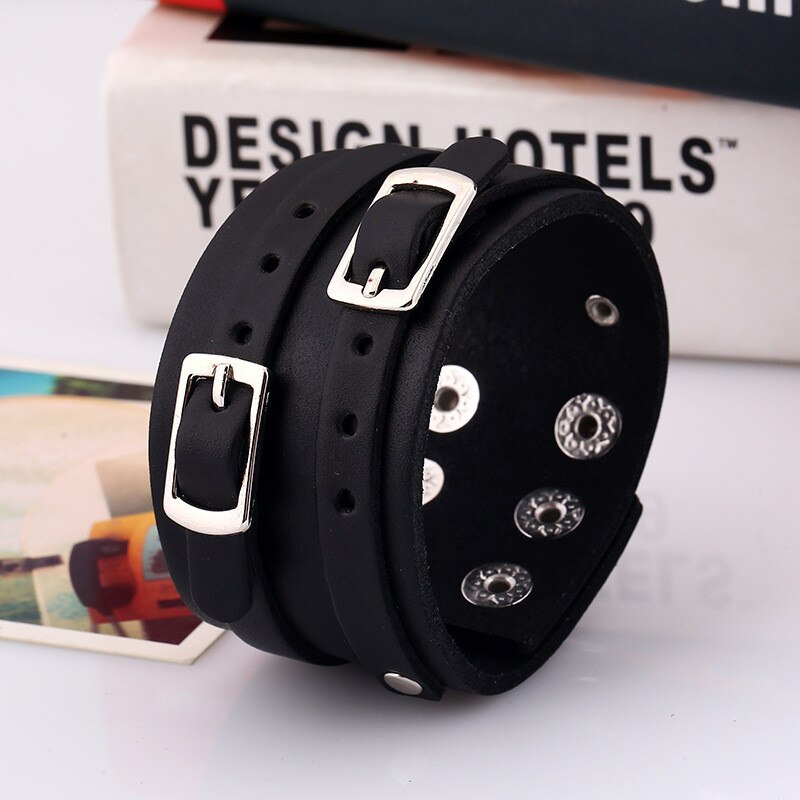 Leather Bangle Wristband