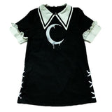 Gothic Black T Shirt Dress