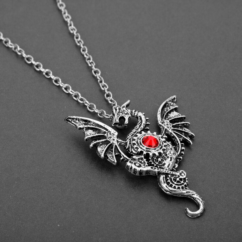 Necklace Dragon Gothic Jewelry
