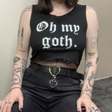 Oh My Goth Crop Tops