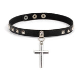 Spike Choker Gothic PU Leather