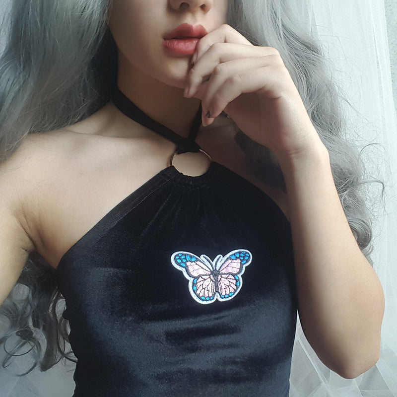 Gothic Camisole Butterful Print