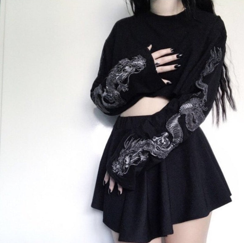 Dragon Embroidery Long Sleeve