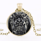 Necklace Baphomet Pendant Glass Dome