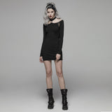 Halterneck Long Sleeved Dress