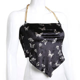 Butterfly Print Camisole Halter