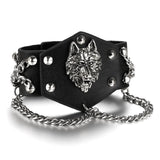 Leather Bracelet Skull - Bullet - Lion