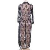 Womens Robes Sleepwear Lace Transparent
