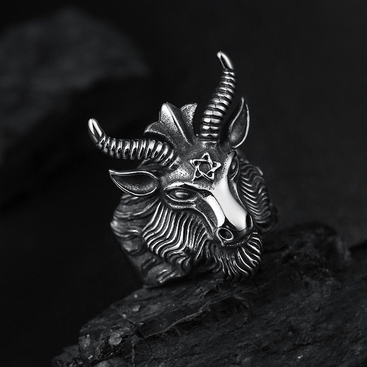 Goat Horn Head Ring