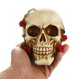 Red Roses Skull Skeleton