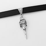 Skull Bird Choker Necklace