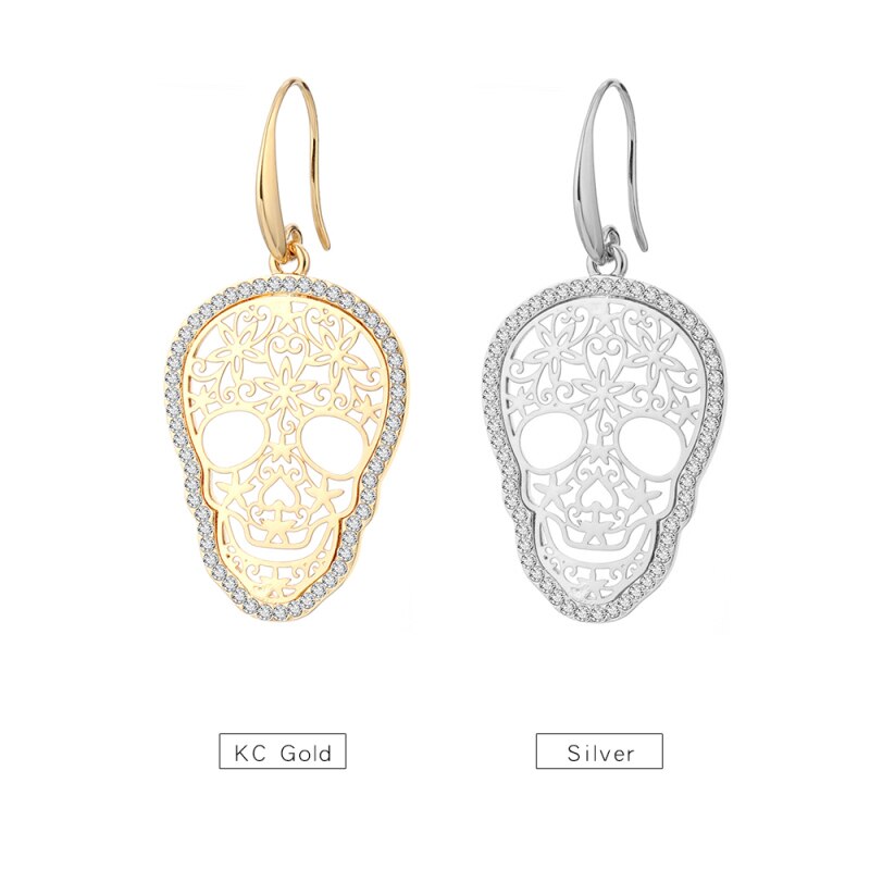 Hollow Skull Earrings Jewelry