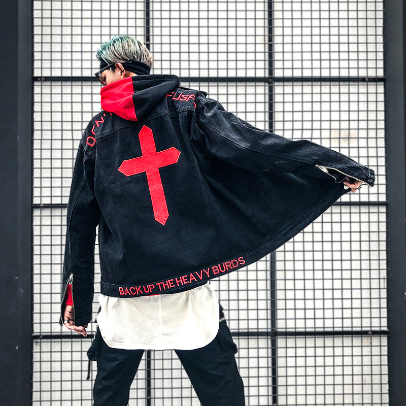 Hip Hop Men Denim Jackets