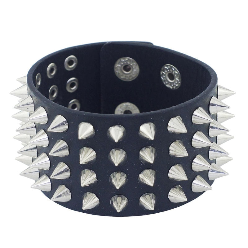 Gothic Four Row Rivet Bracelet