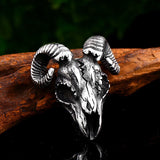 Stainless steel Vikings Sheep head pendant necklace jewelry for man