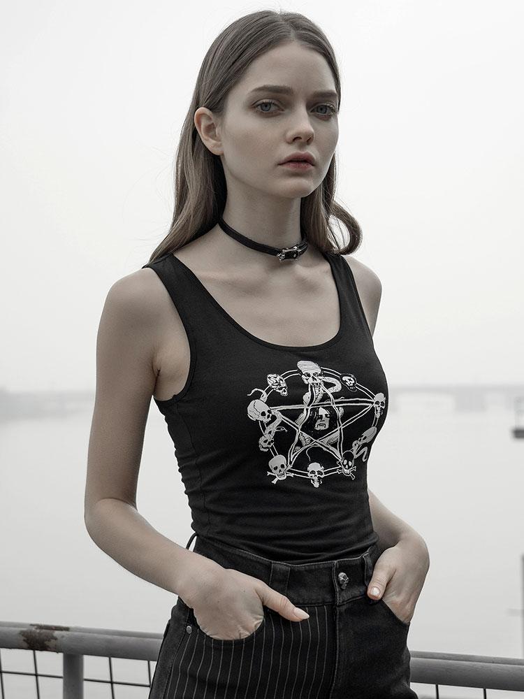 Slim T-shirt Skull Printed