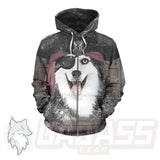 Pirate Husky HUK-0014 Zip-up Hoodies