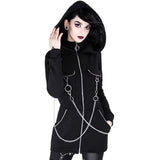 Hooded Sweatshirts Women Coats Zipper