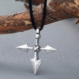 Viking Barbarian Cross Pendant Necklace