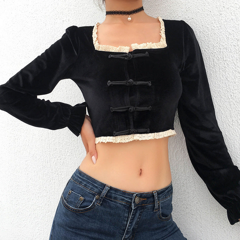 IWomen Vintage Lace Crop Tops