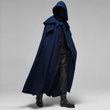 Medieval Men Knight Pirate Cloak, Gothic Retro Hooded Cloak, Capes Long Robes, Jackets Carnival Halloween Cosplay Costumes A-3256802974091188