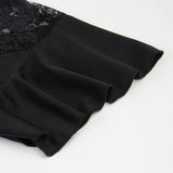 Stitching Lace Black Dresses Sexy