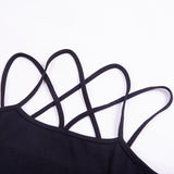 Gothic Slim Backless Dress Straps