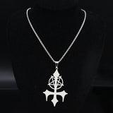 Satan Fork Stainless Steel Chain Necklace